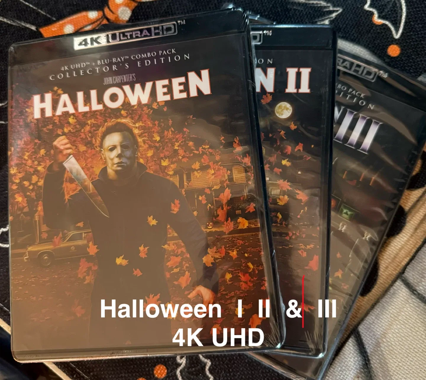 Halloween, Halloween II & Halloween III 4K Blu-rays thumbnail