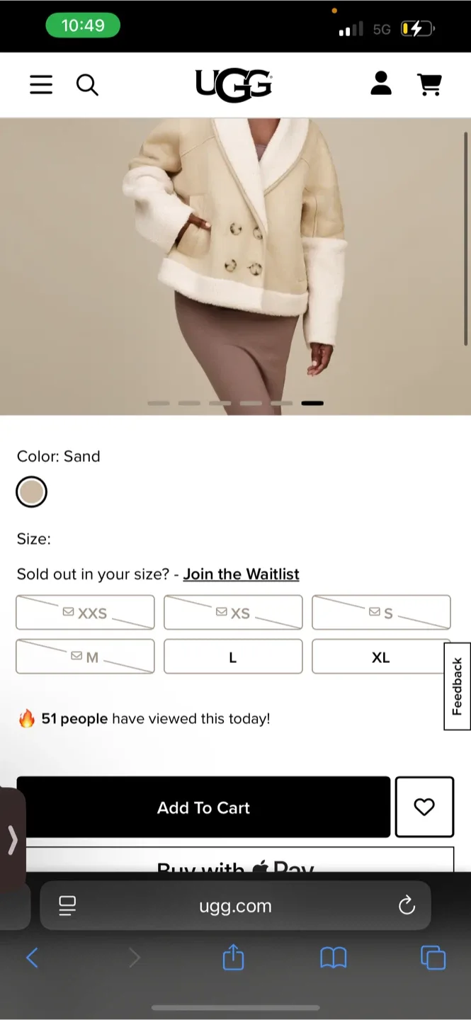 UGG Jacket - Size M image indicator(8)