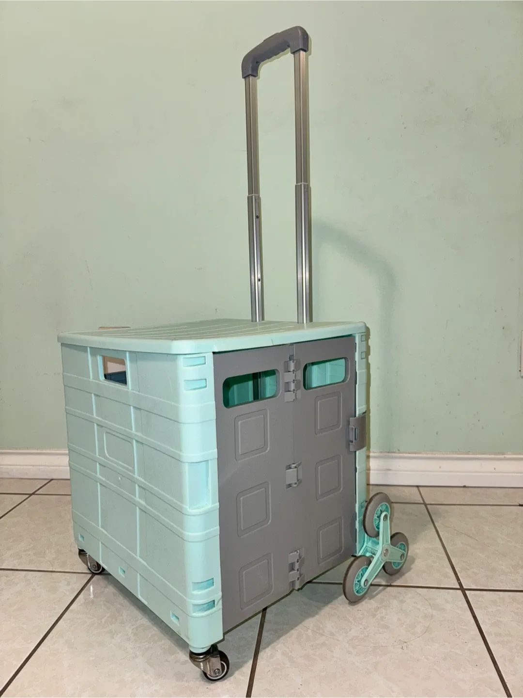 Foldable Rolling Crate Cart image indicator(2)