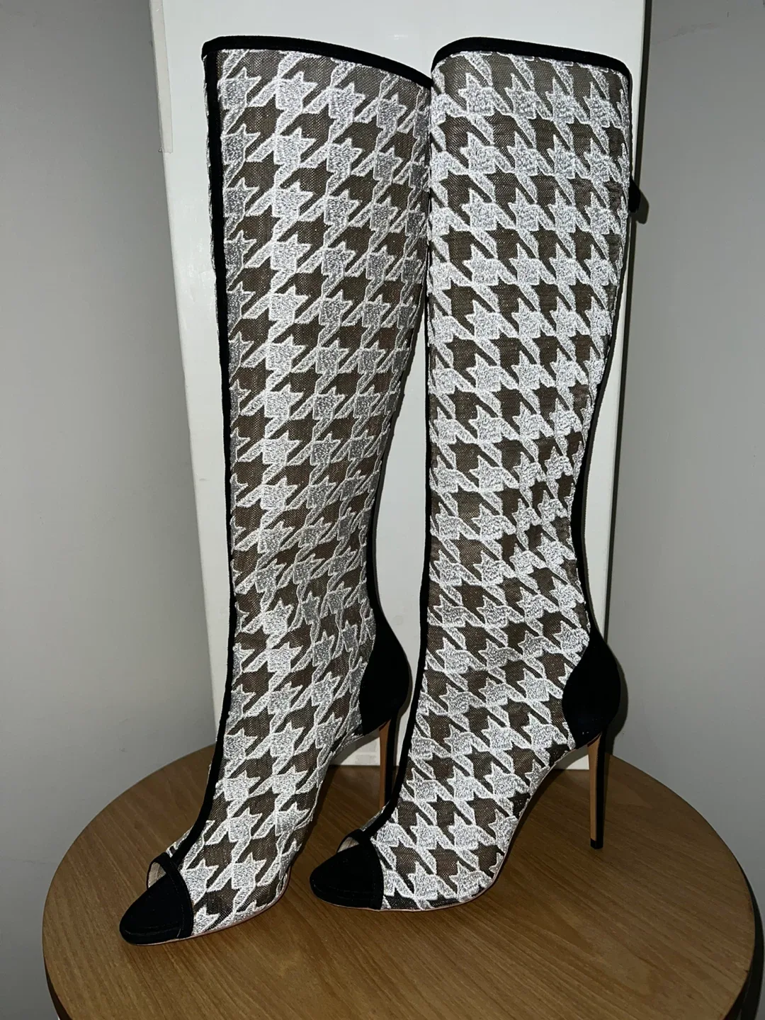 Nicholas Kirkwood Houndstooth Boots - Size 38.5 image indicator(2)