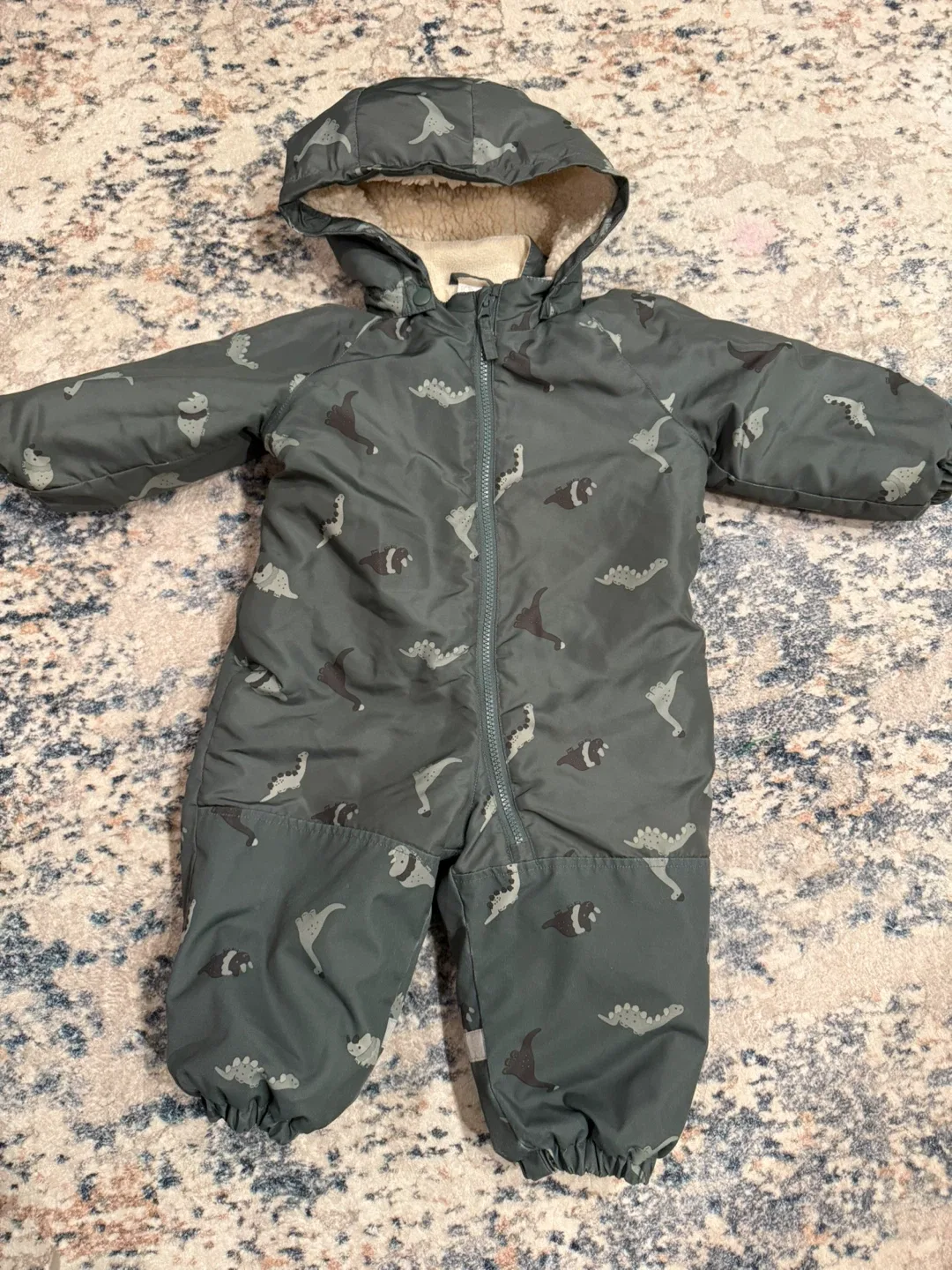 H&M Dinosaur Snowsuit - 12-18 Months thumbnail