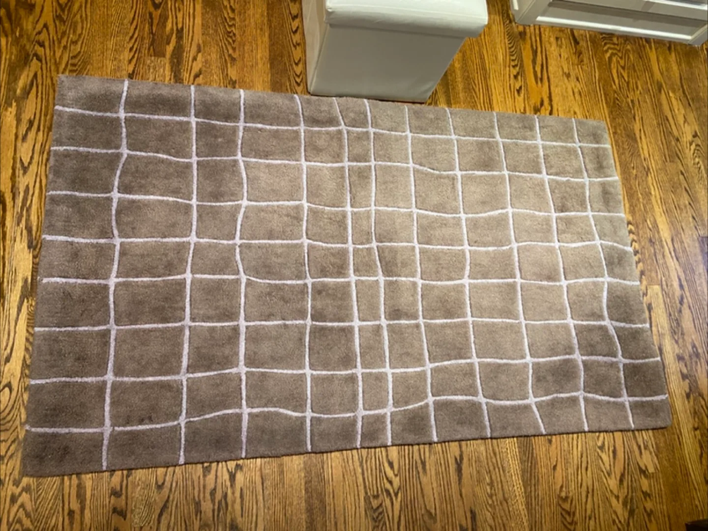 Brown Grid Pattern Area Rug image indicator(4)