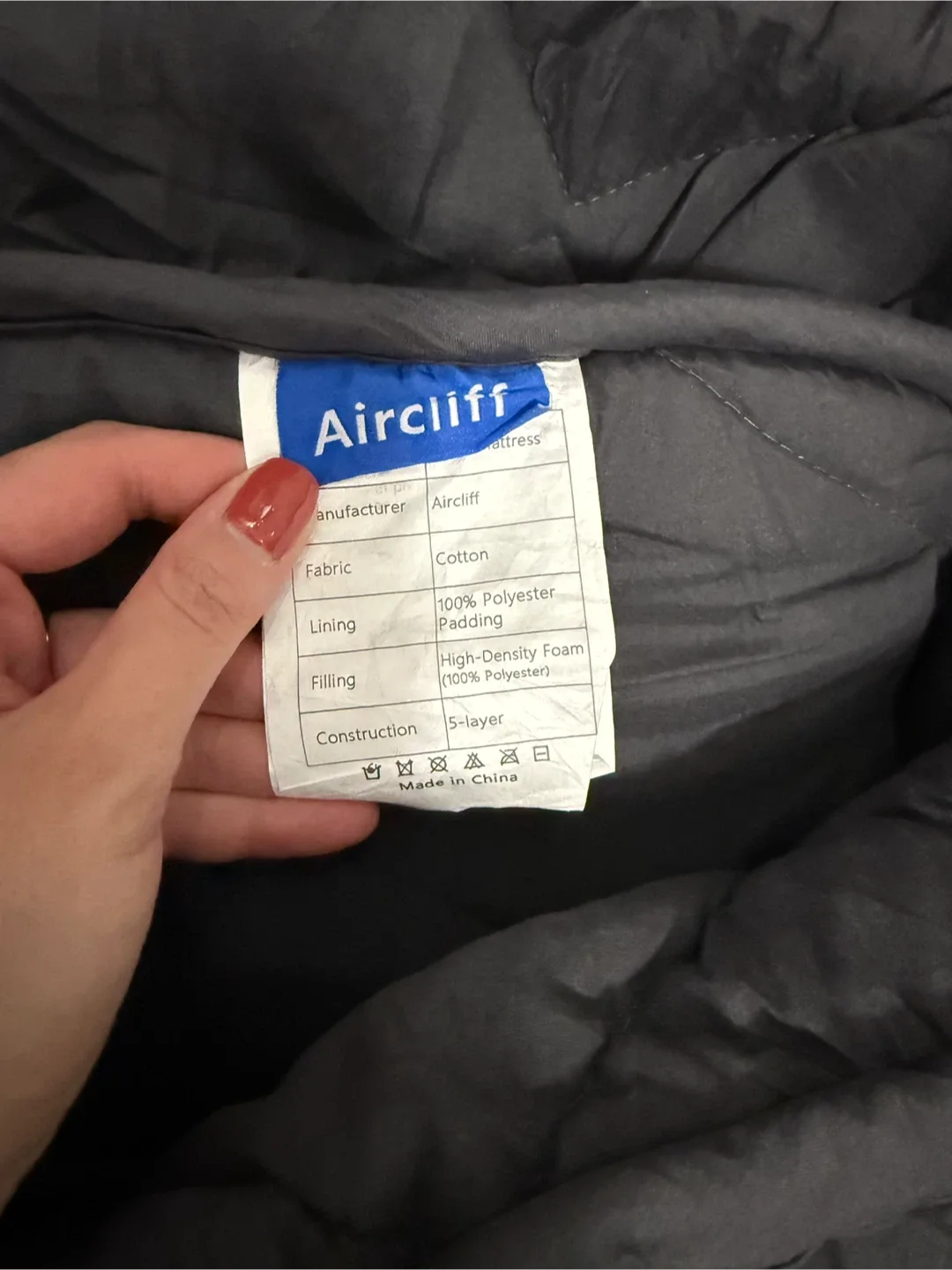 Aircliff Japanese Floor Futon Mattress – Full Size (Dark Grey) image indicator(8)