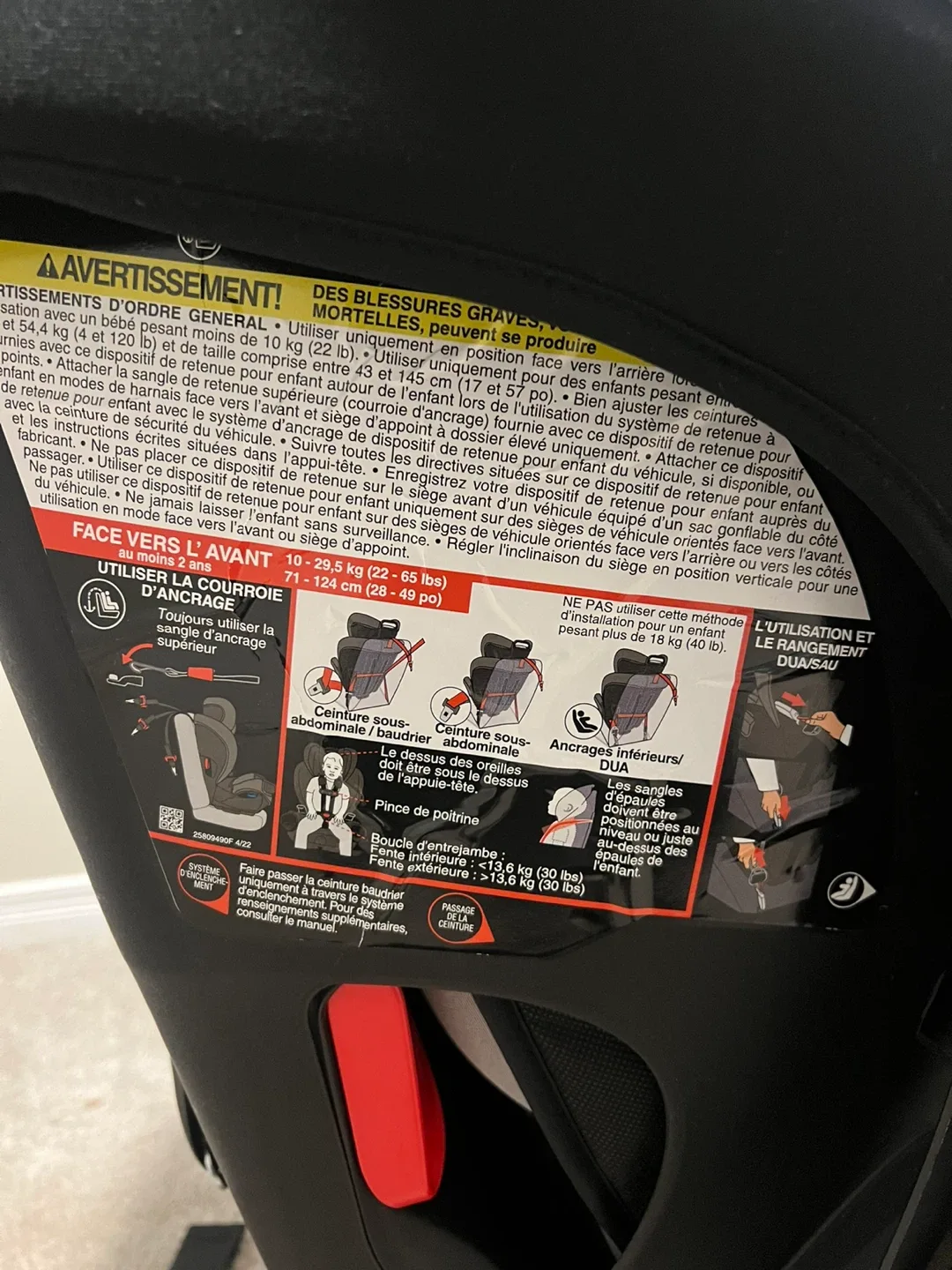 Evenflo EveryKid 4-in-1 Convertible Car Seat - Expiry, 2033) image indicator(5)