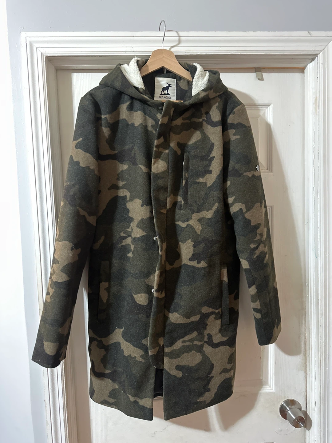 Fat Moose Camo Wool Blend Coat