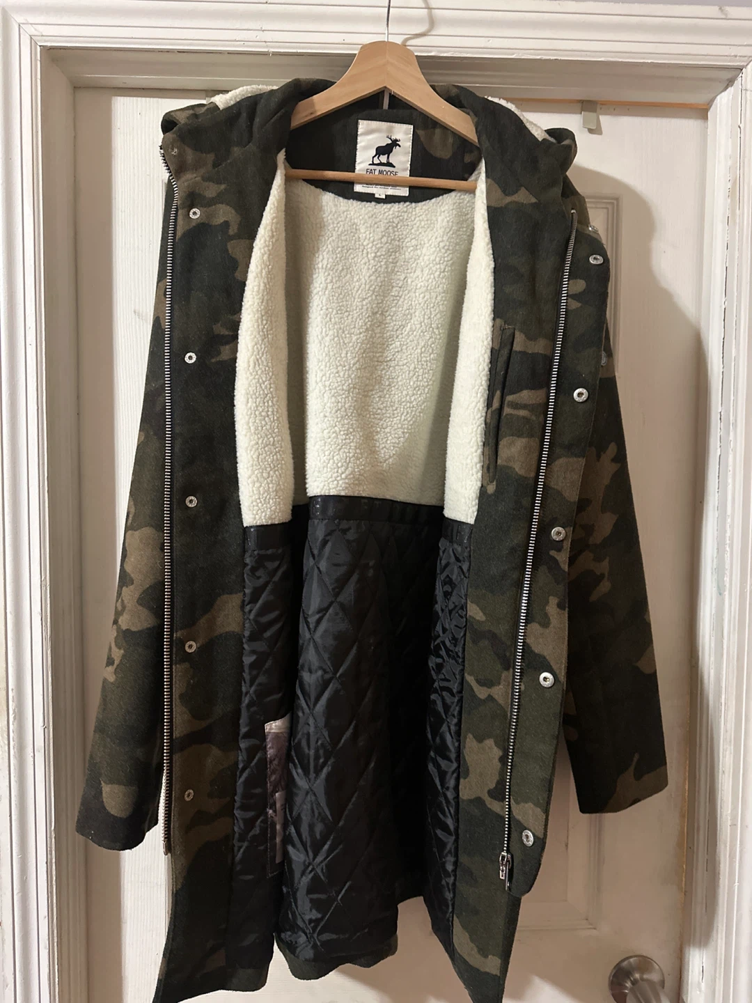 Fat Moose Camo Wool Blend Coat - photo 3