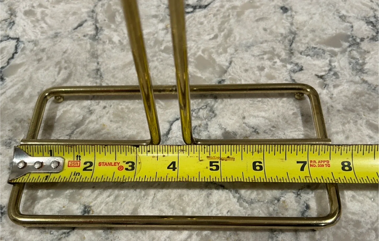Gold Tone Towel Holder Stand image indicator(5)