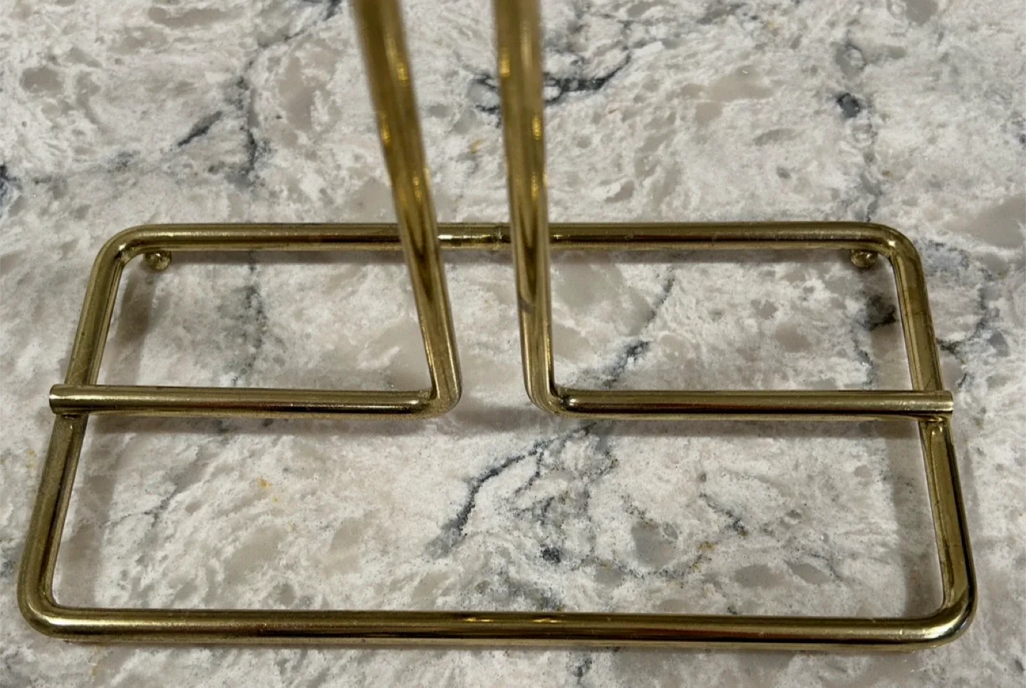 Gold Tone Towel Holder Stand image indicator(3)