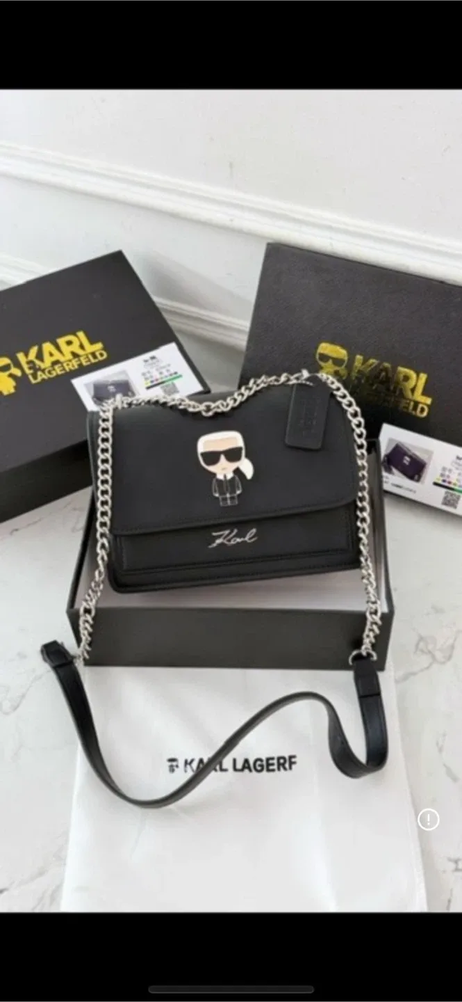 Karl Lagerfeld Black Shoulder Bag