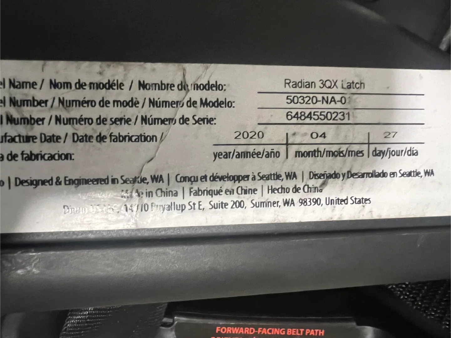 Diono Radian 3QX Car Seat (Expiry: April 2030) image indicator(2)