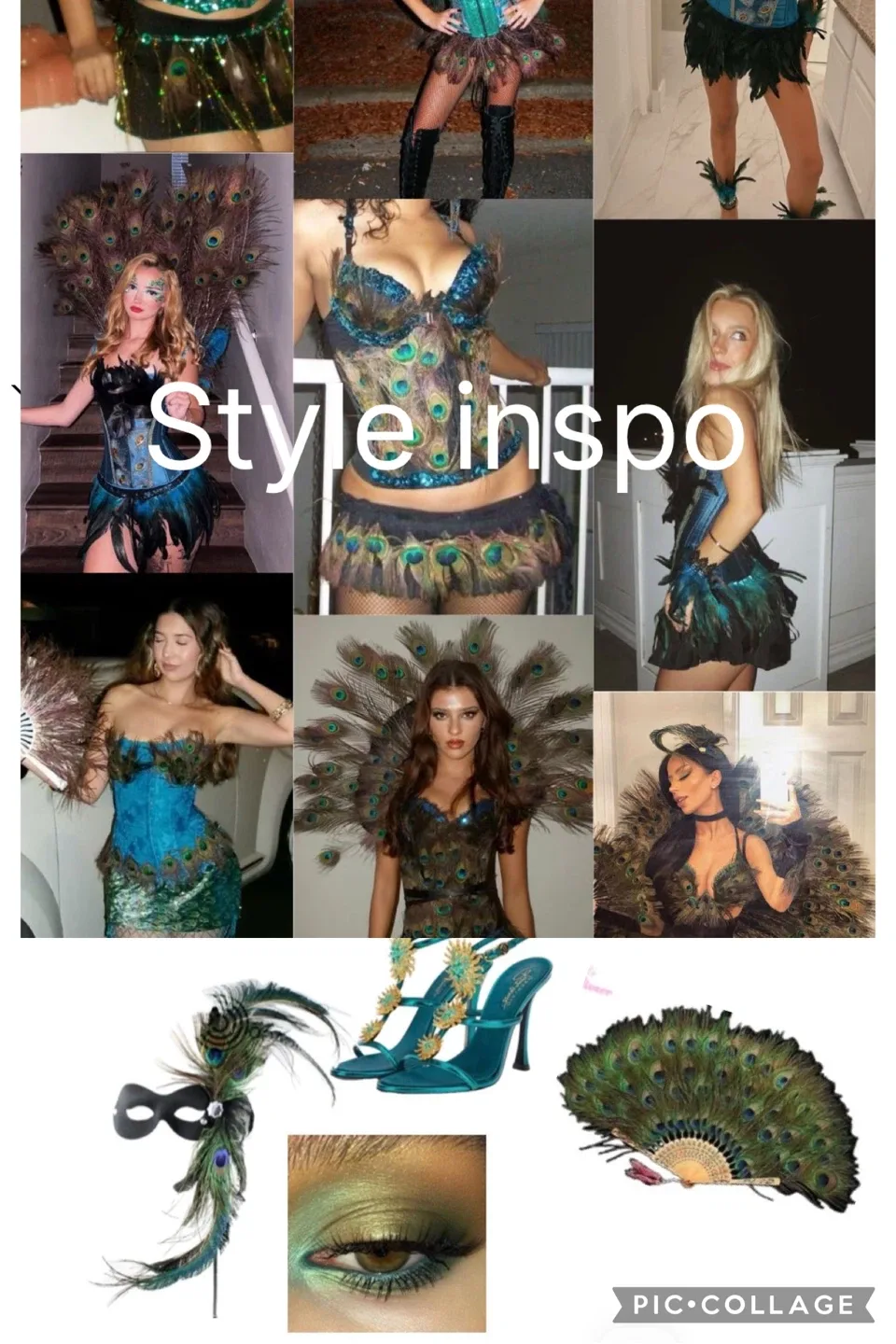 Peacock two piece costume set image indicator(2)
