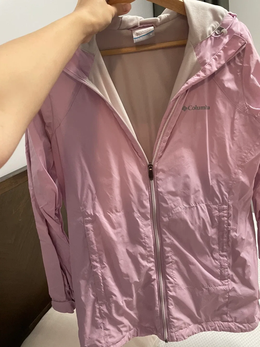 Columbia Pink Windbreaker Jacket - Size M