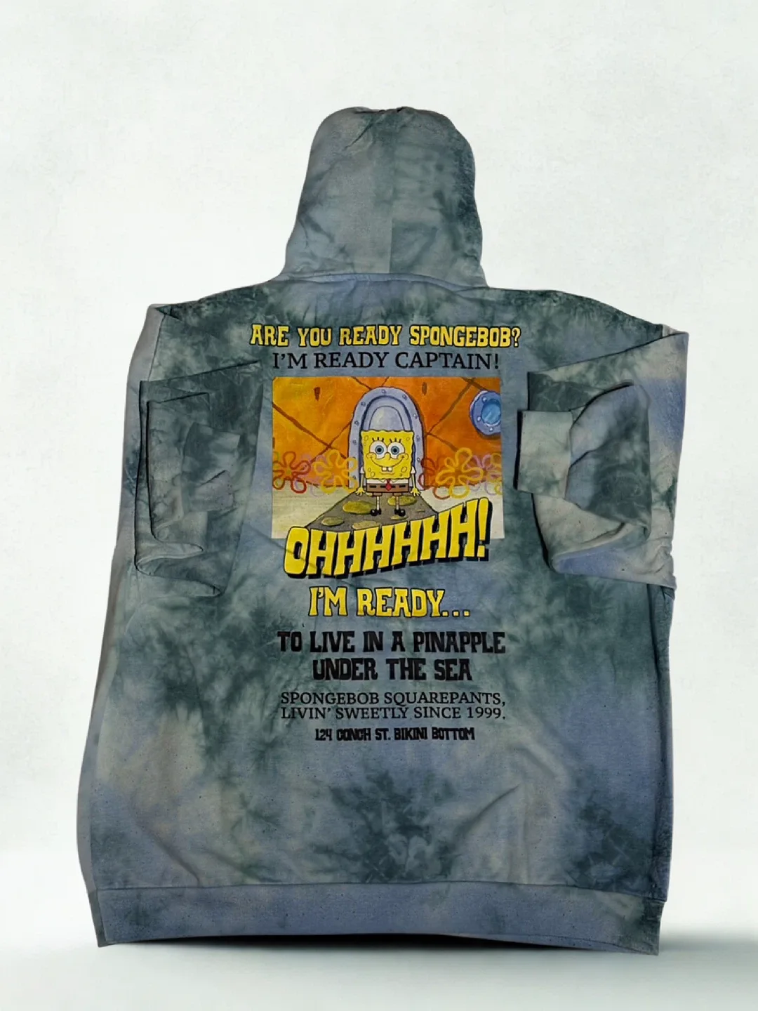 Spongebob Squarepants Tie Dye Hoodie 2XL image indicator(2)