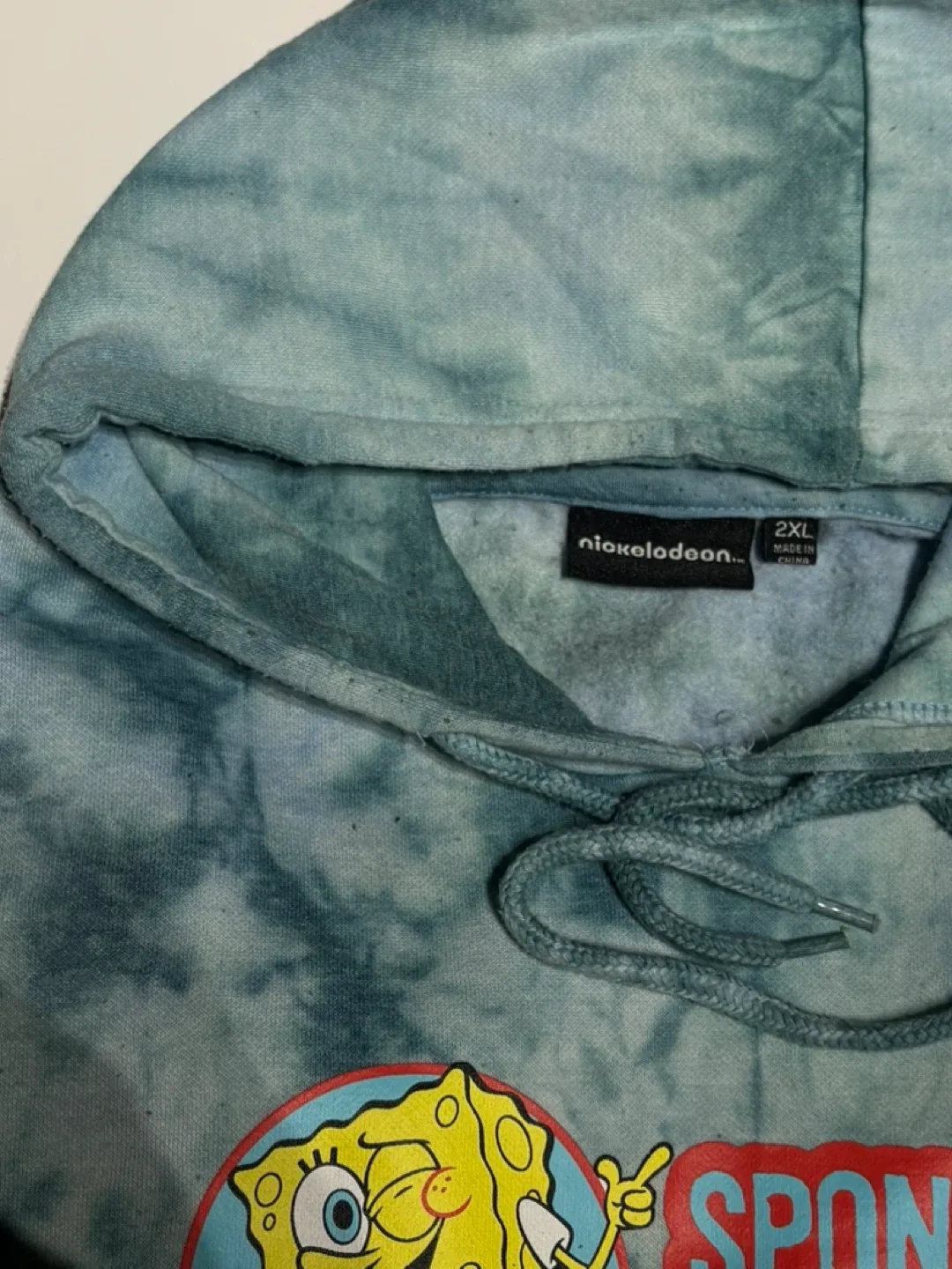 Spongebob Squarepants Tie Dye Hoodie 2XL image indicator(4)