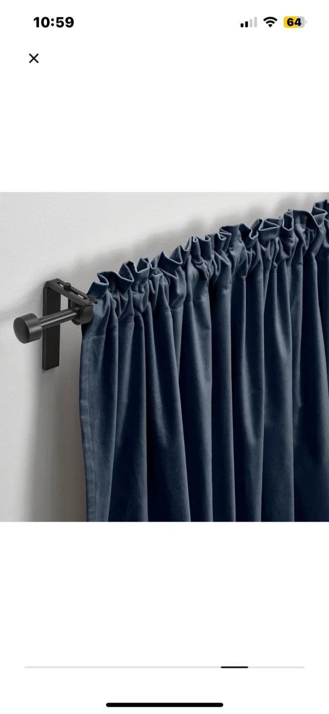 Navy Blue Curtain Panel image indicator(2)