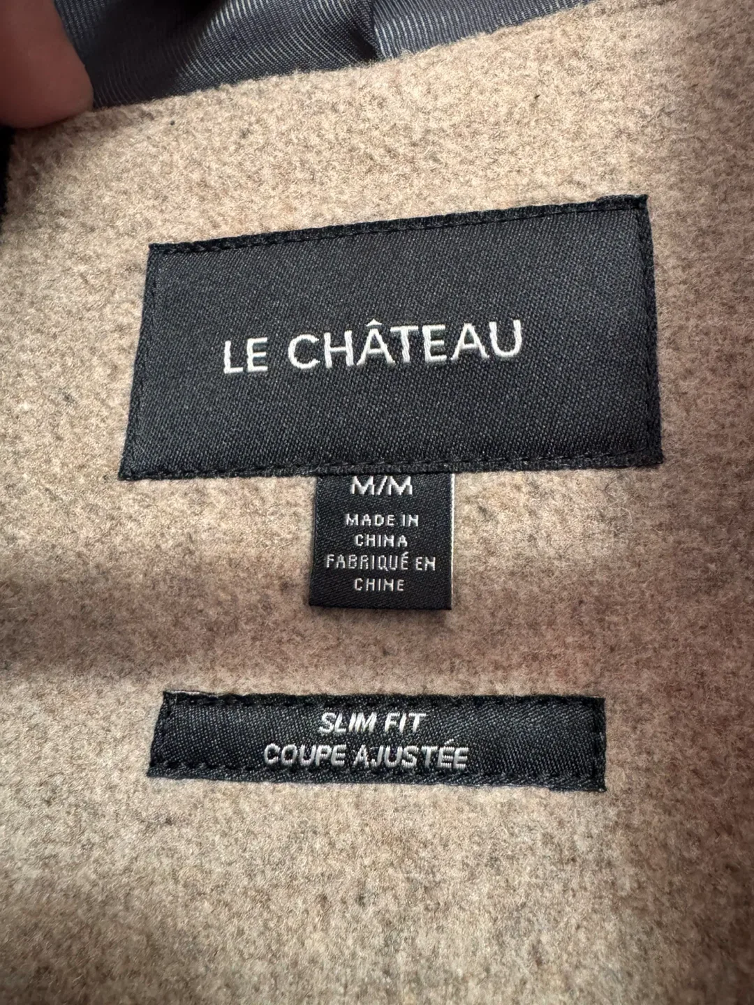 Le Chateau Wool Blend Slim Fit Coat - Size M image indicator(4)