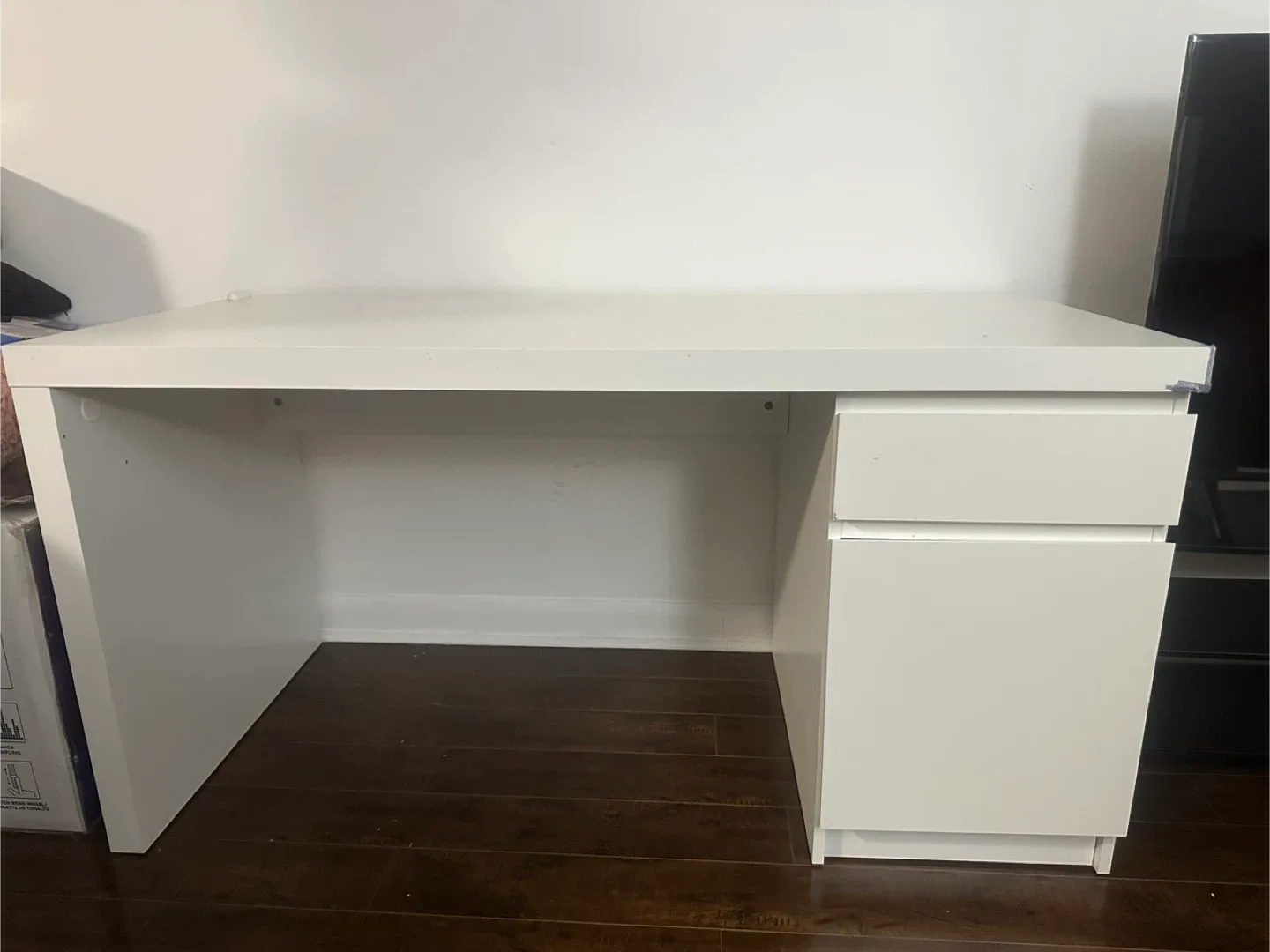 IKEA White Desk with Storage image indicator(4)