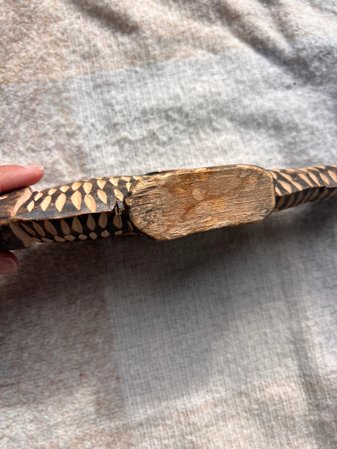 Hand Carved Wooden Fish - photo 2