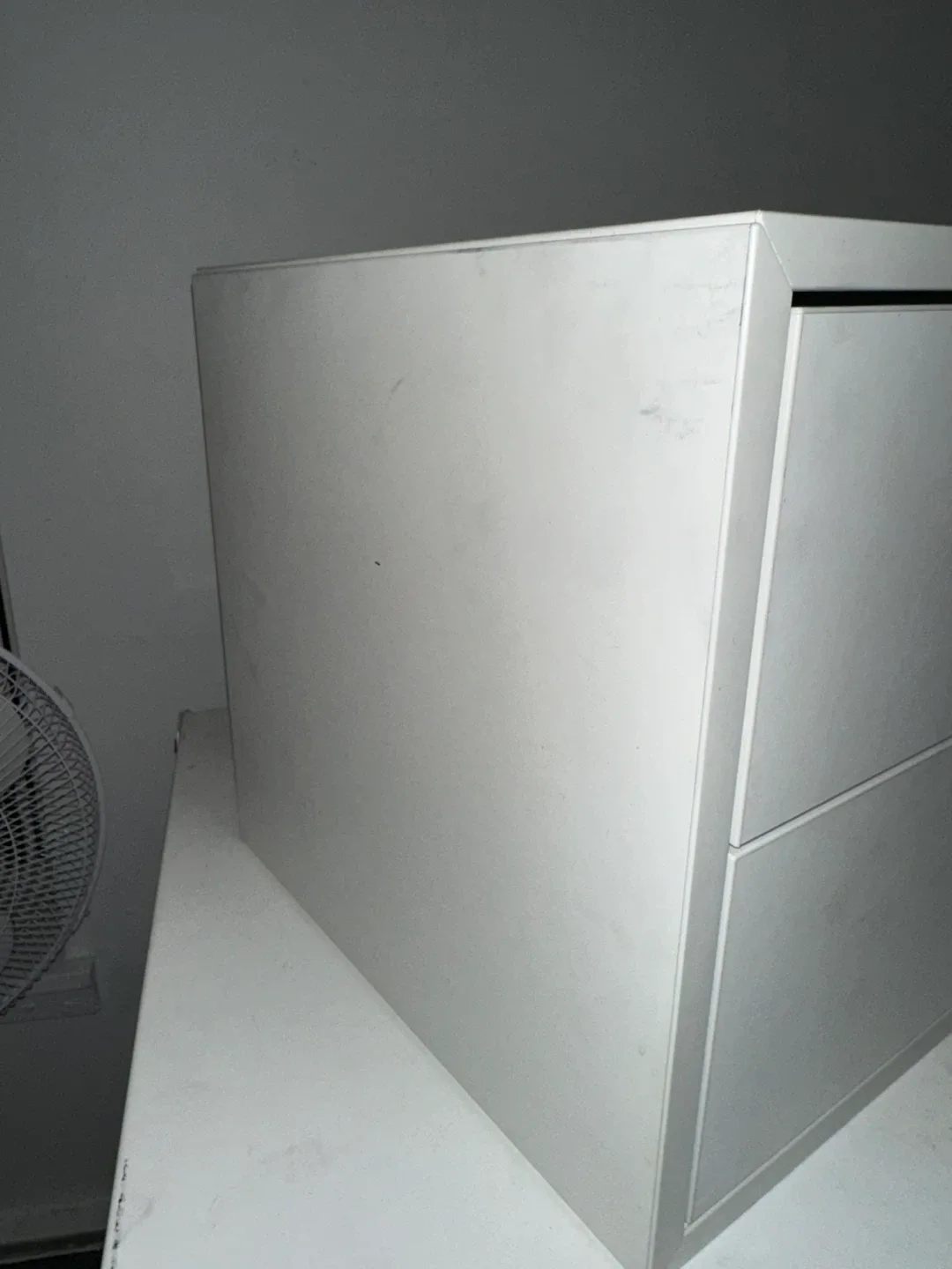 White Bedside Table with Drawers image indicator(3)