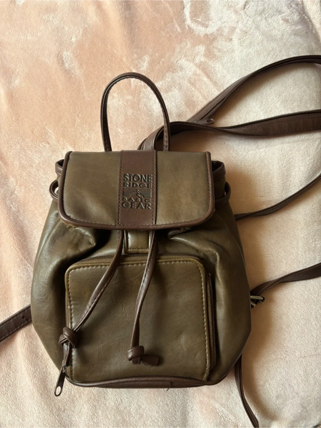 Stone Ridge Basic Gear Brown Mini Backpack