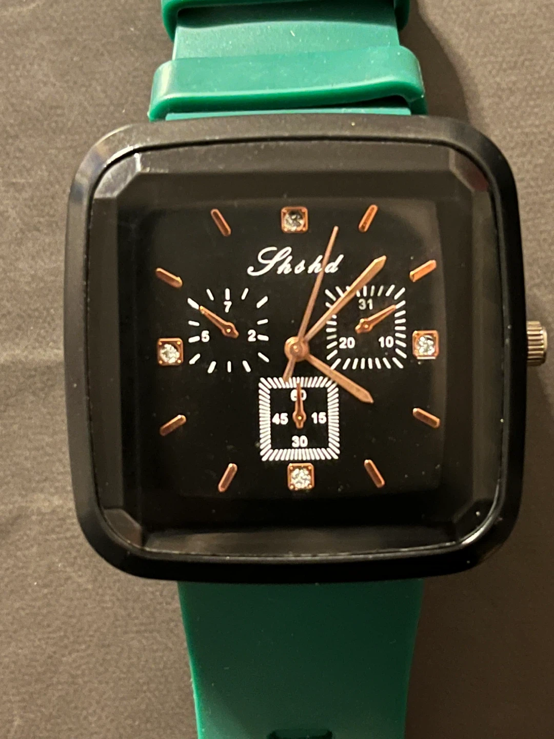 Shshd Green Strap Watch