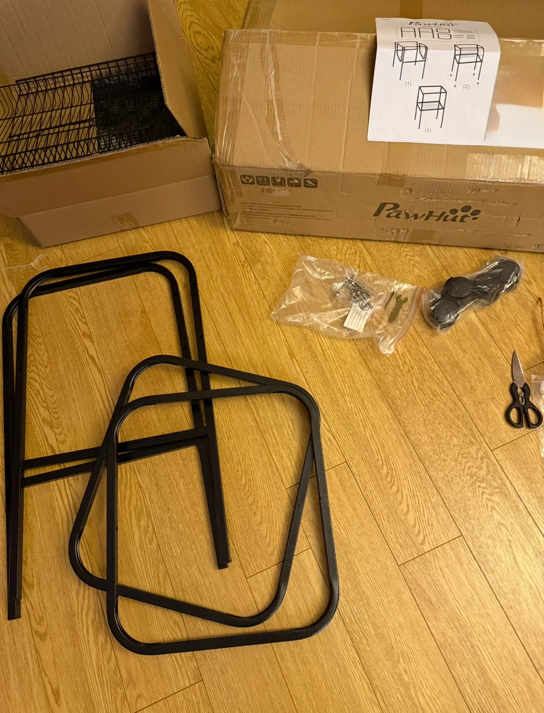 New PawHut Rolling Bird Cage with Stand image indicator(2)