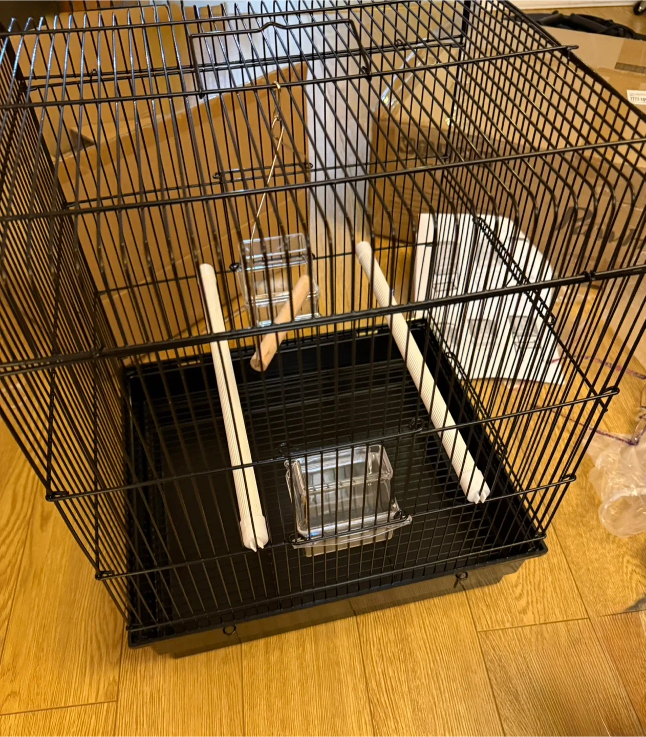 New PawHut Rolling Bird Cage with Stand image indicator(4)