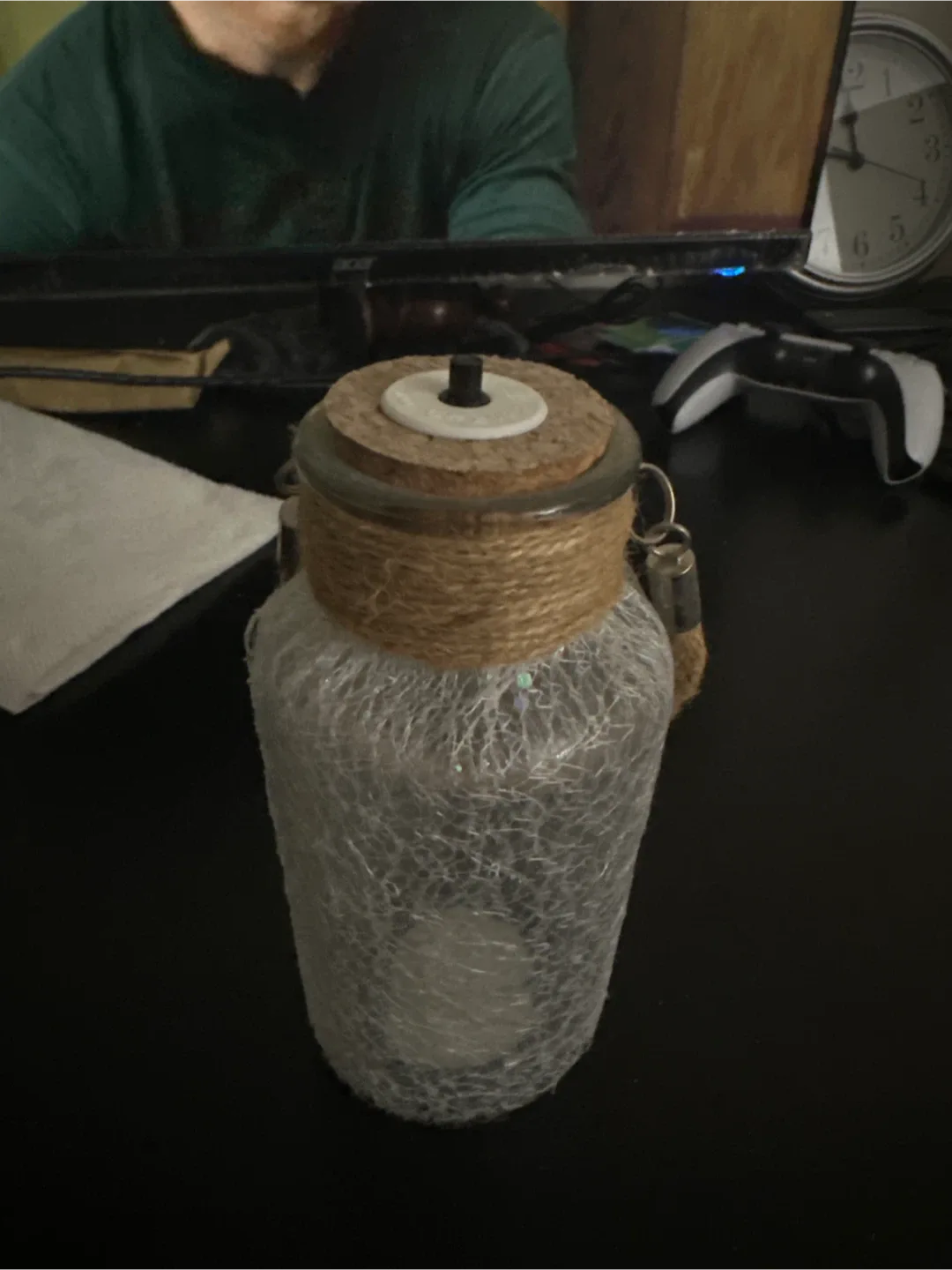 Decorative Glass Jar with Lights thumbnail