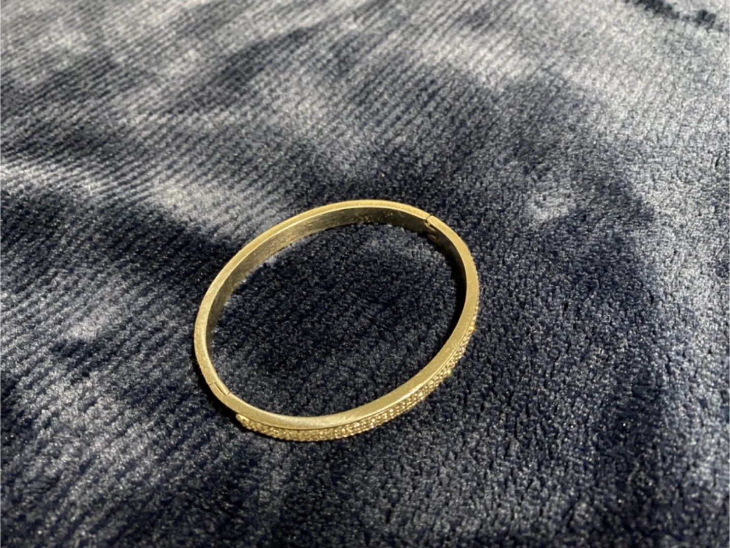 Sparkly Silver Tone Bangle Bracelet *** image indicator(2)