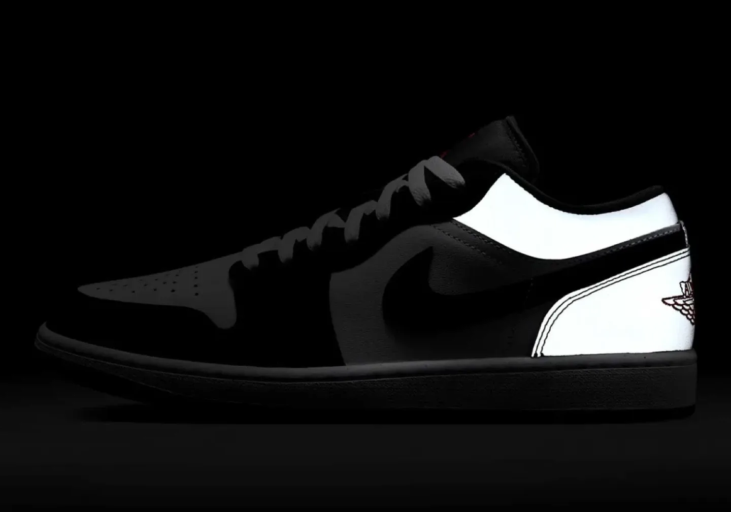 Nike Air Jordan 1 Low Black White Grey image indicator(9)
