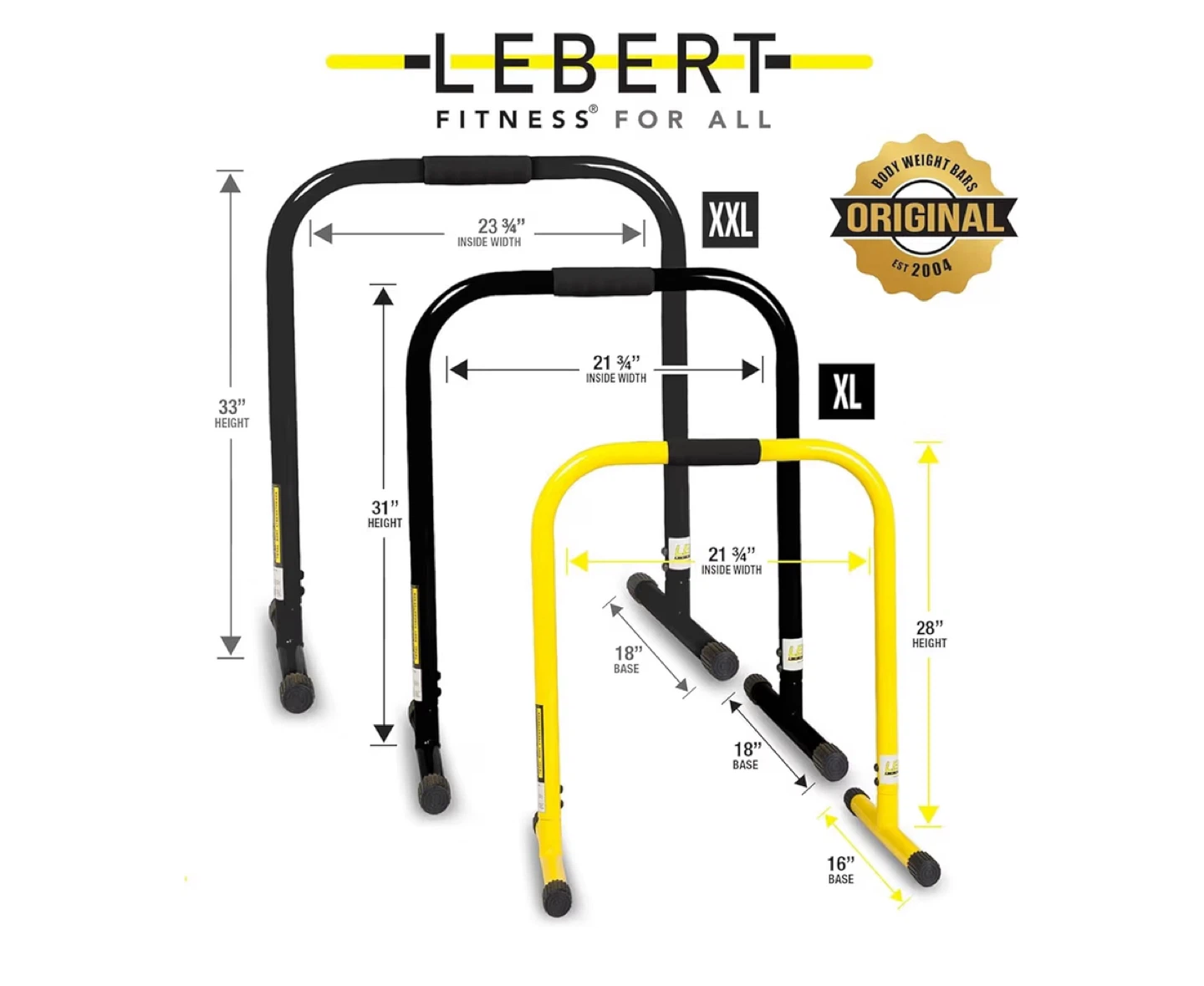 Lebert Fitness Equalizer Bars - Black XL - photo 2