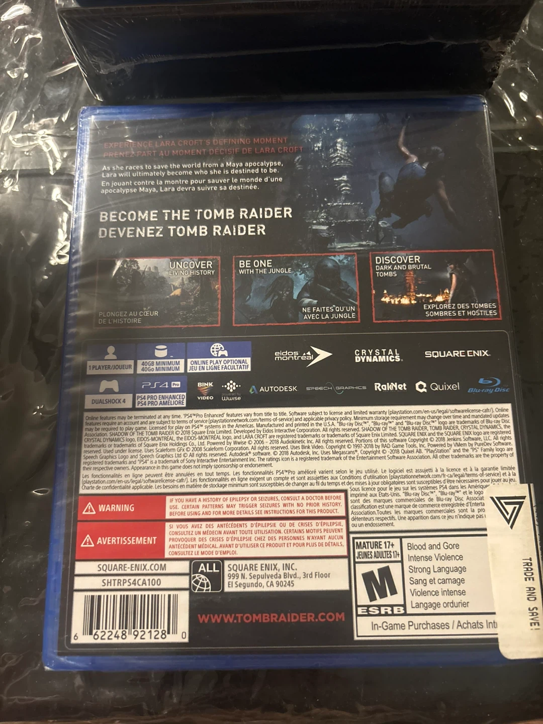 Shadow of the Tomb Raider PS4 Game - photo 2