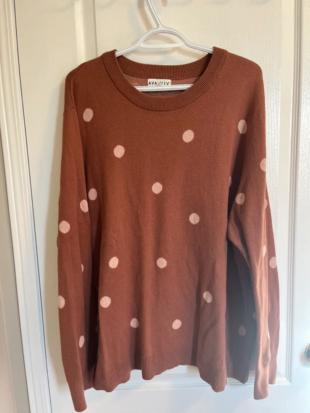 AVA & VIV 3X Polka Dot Sweater thumbnail