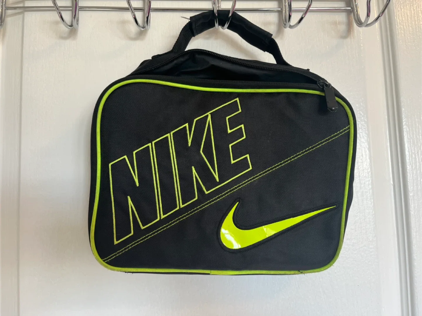 Nike Black & Neon Green Lunch Bag thumbnail