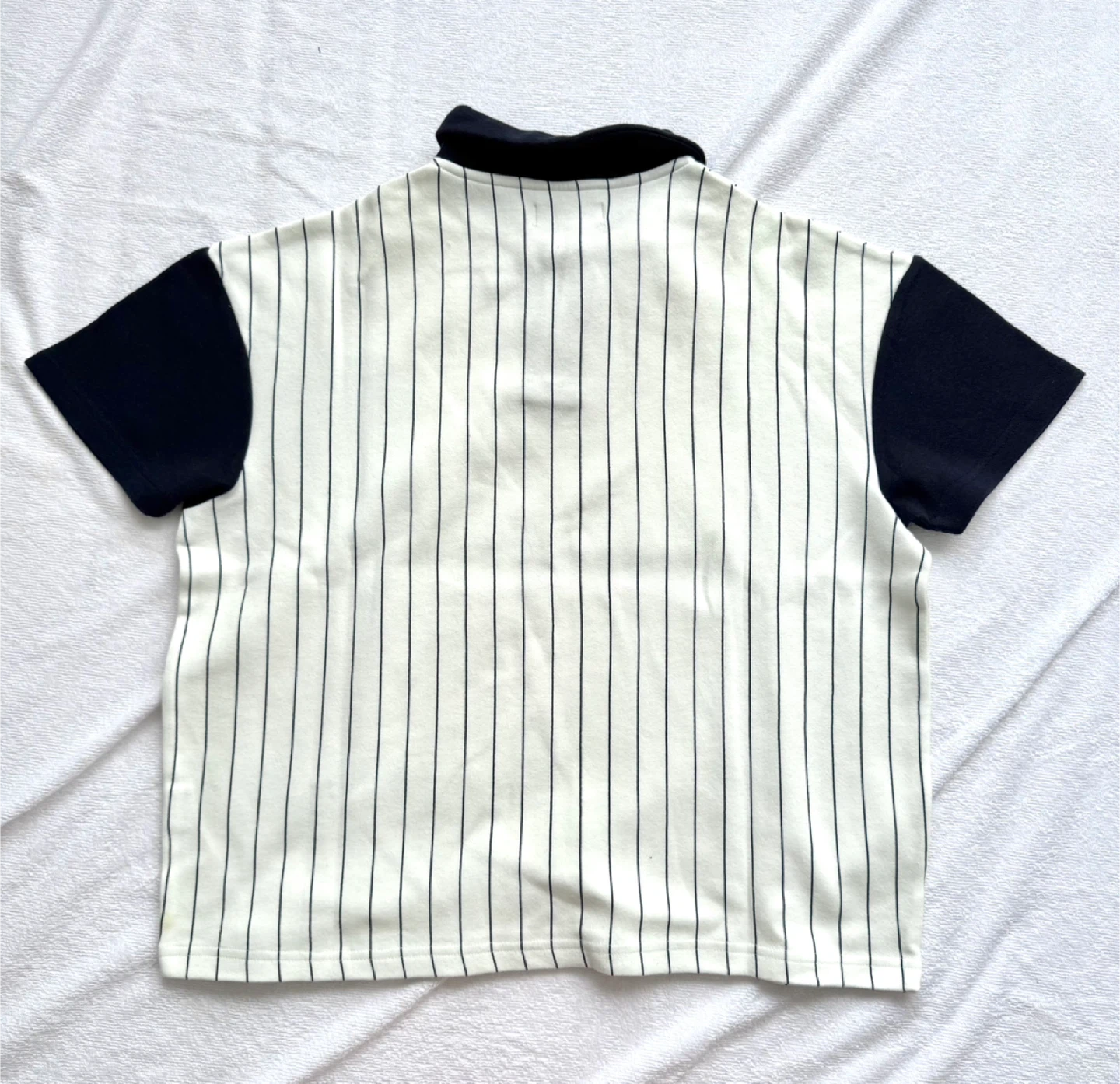 Oak + Fort Striped Polo Shirt - Size XS - photo 3