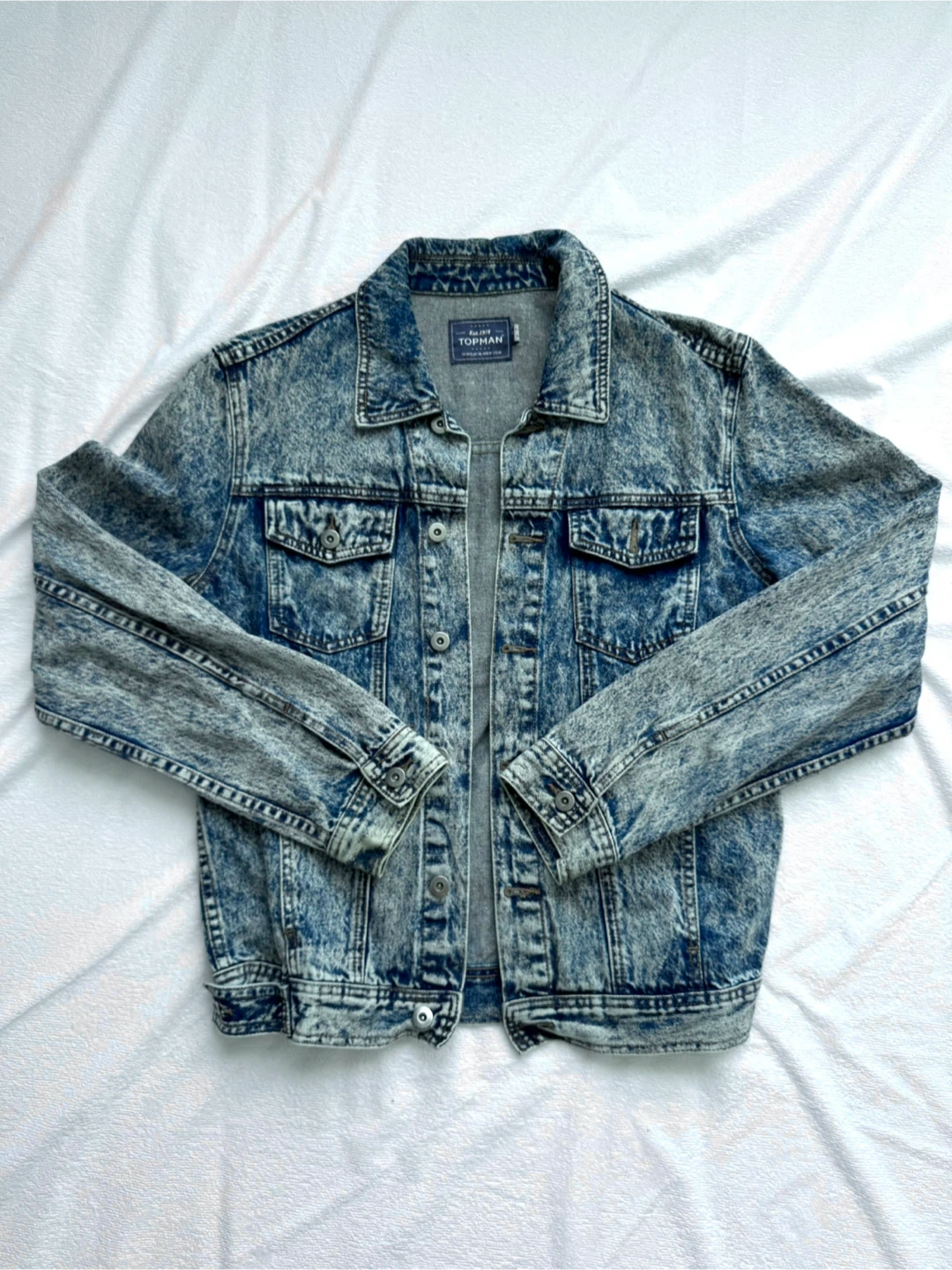 Topman Acid Wash Denim Jacket - photo 2