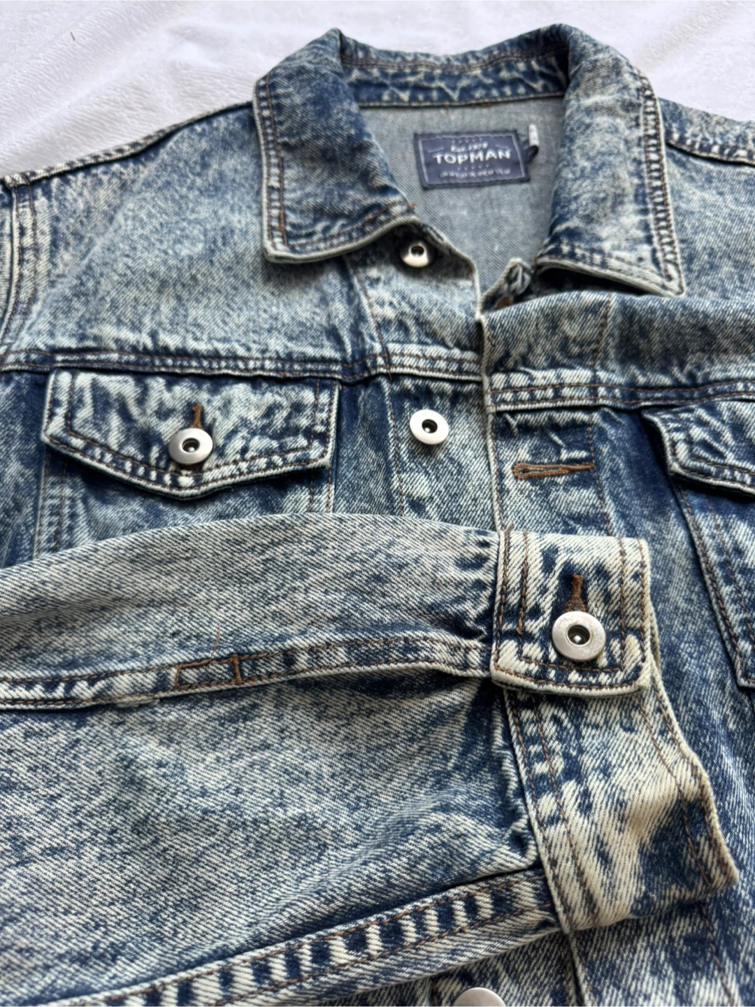 Topman Acid Wash Denim Jacket - photo 4