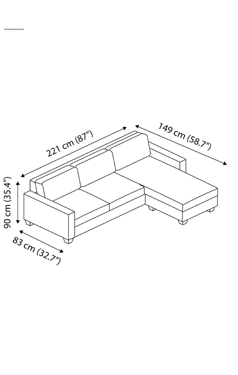 L-Shaped Couch – Used, Still Comfy image indicator(4)