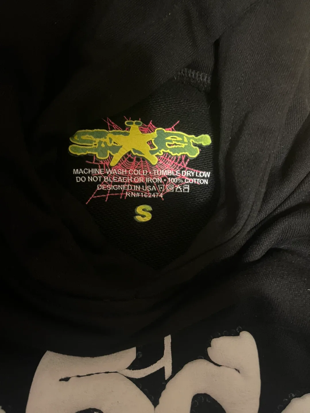 Sp5der Black Web Hoodie (SEND OFFERS) image indicator(3)