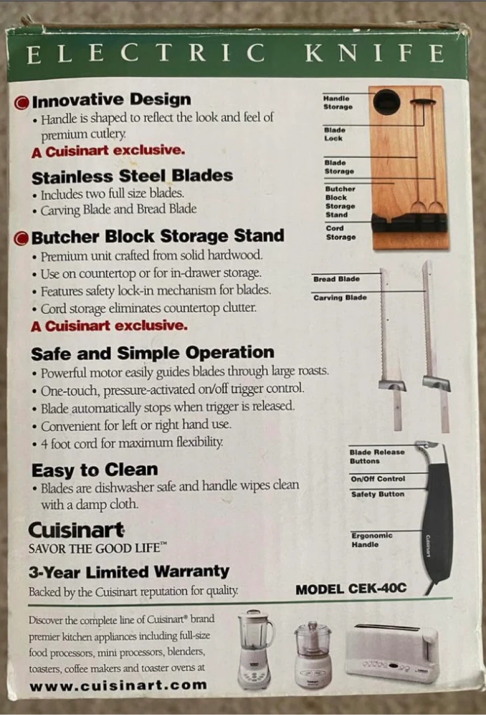 Cuisinart Electric Knife with Storage Stand - photo 2