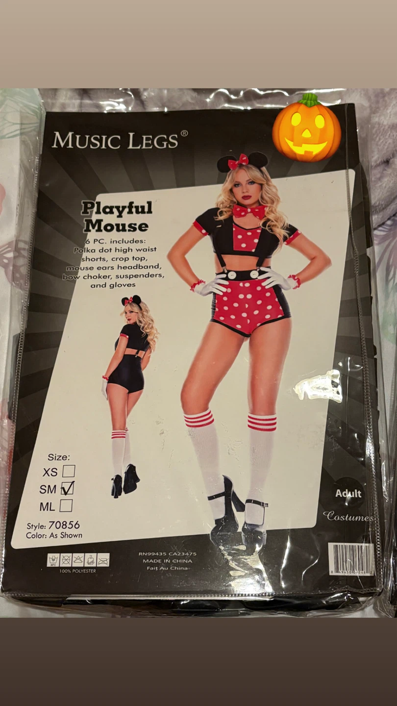 Music Legs Playful Mouse Costume - Size Small