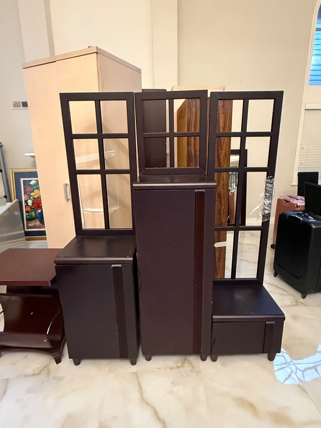 Dark Brown Wooden Cabinet thumbnail