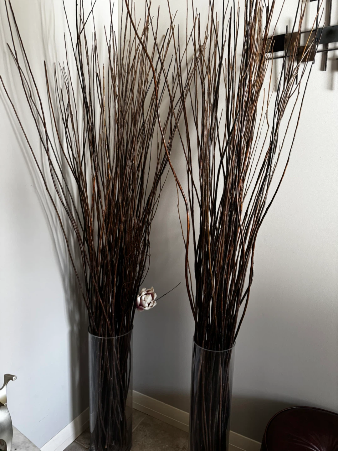 Set 2 - Home Decor: Decorative Branches in Glass Vase