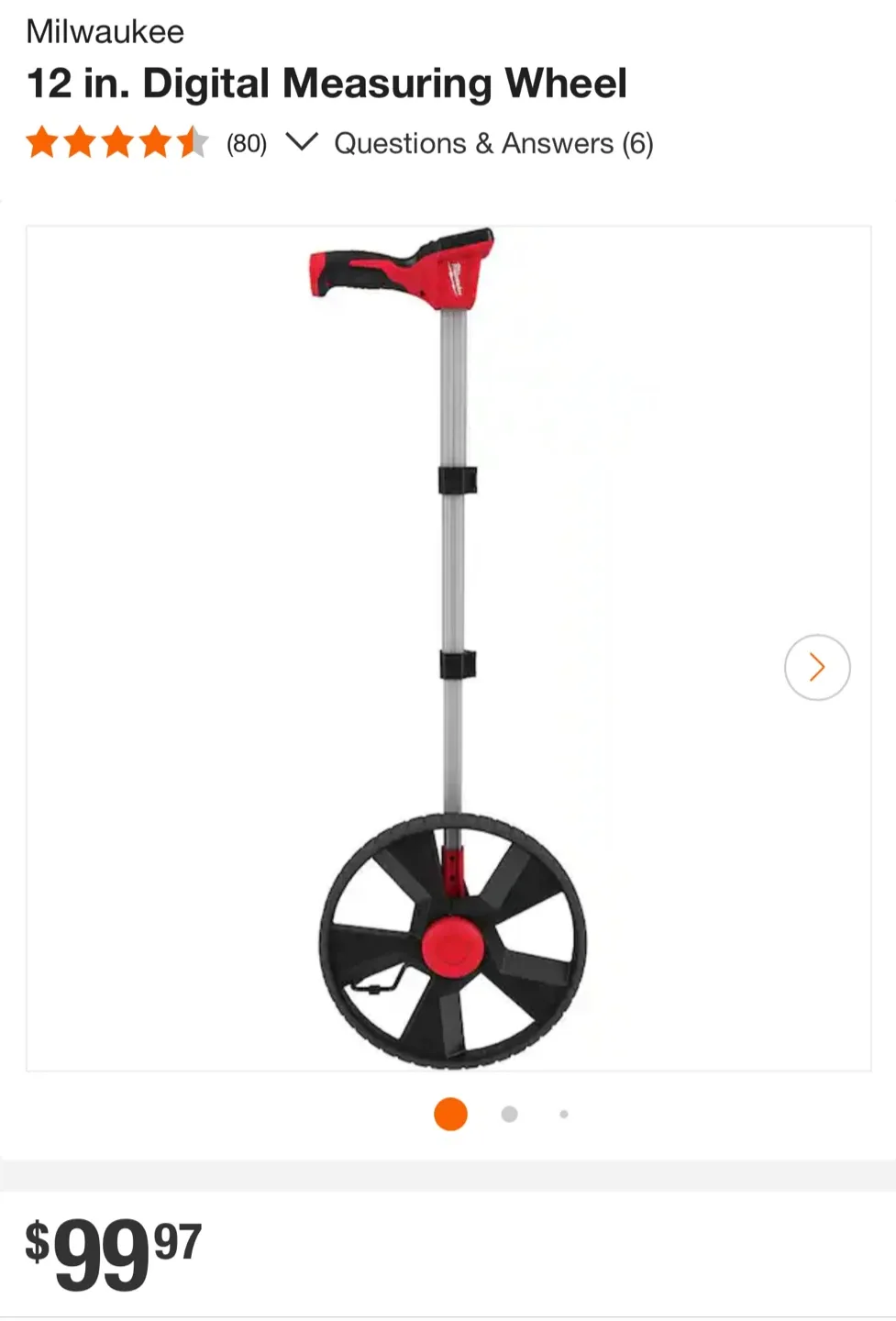 Milwaukee 12 in. Digital Measuring Wheel image indicator(3)