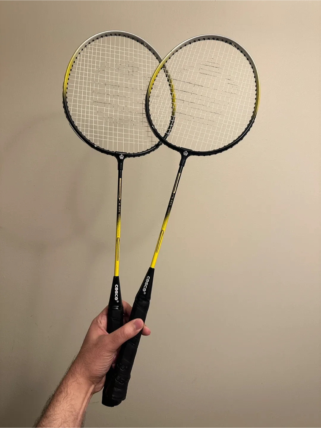 2 Badminton Rackets with Covers & Shuttles thumbnail