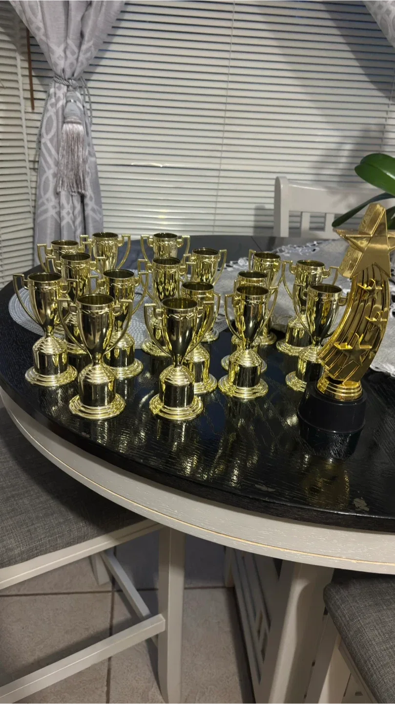 Gold Coloured Plastic Trophies