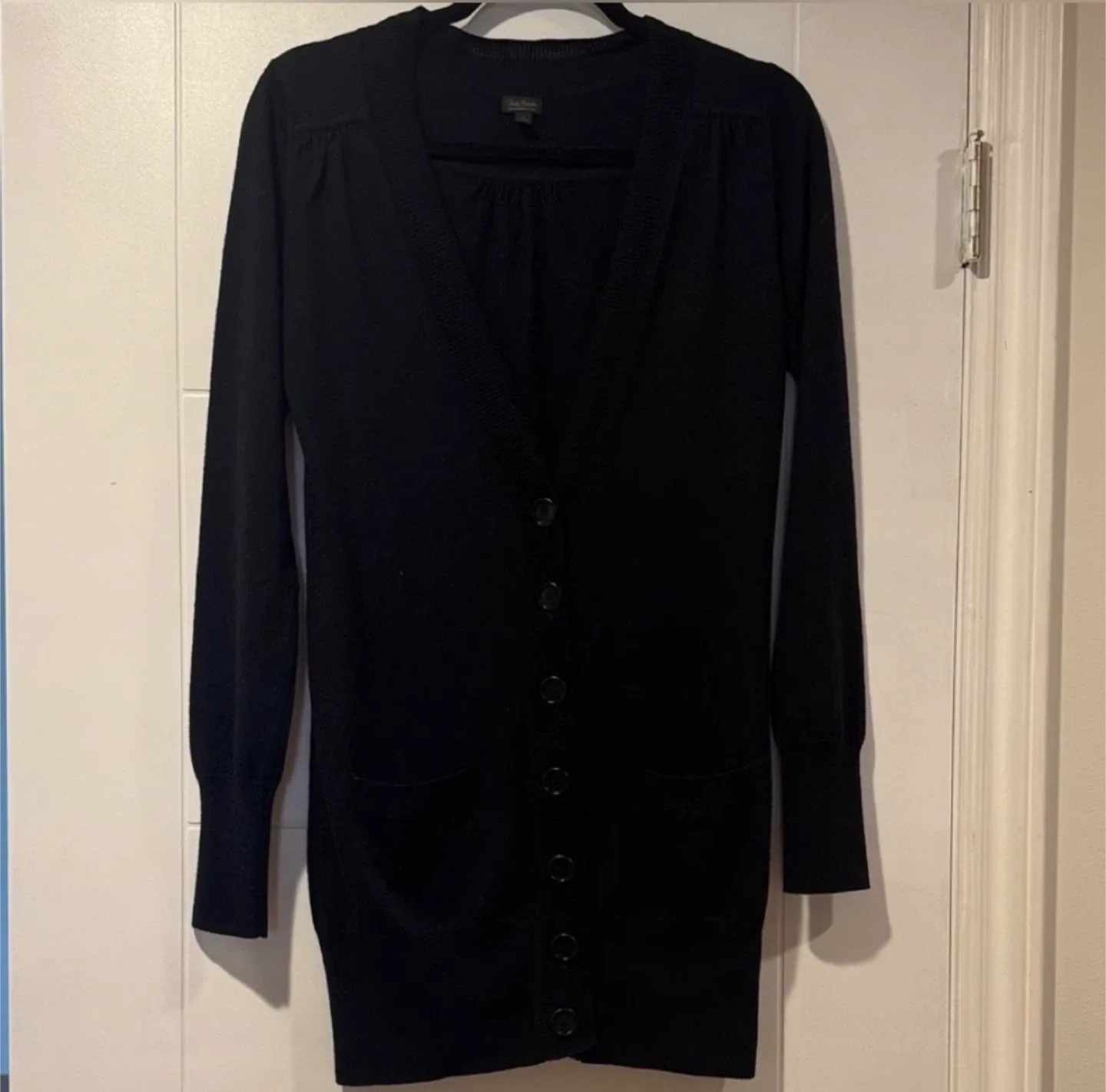 2000s Aritzia Talula Babaton Button Up Long Black Cardigan image indicator(6)