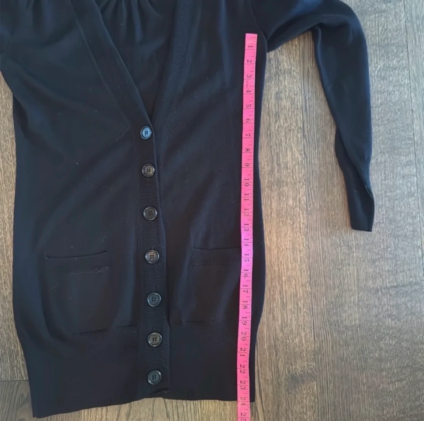 2000s Aritzia Talula Babaton Button Up Long Black Cardigan image indicator(2)