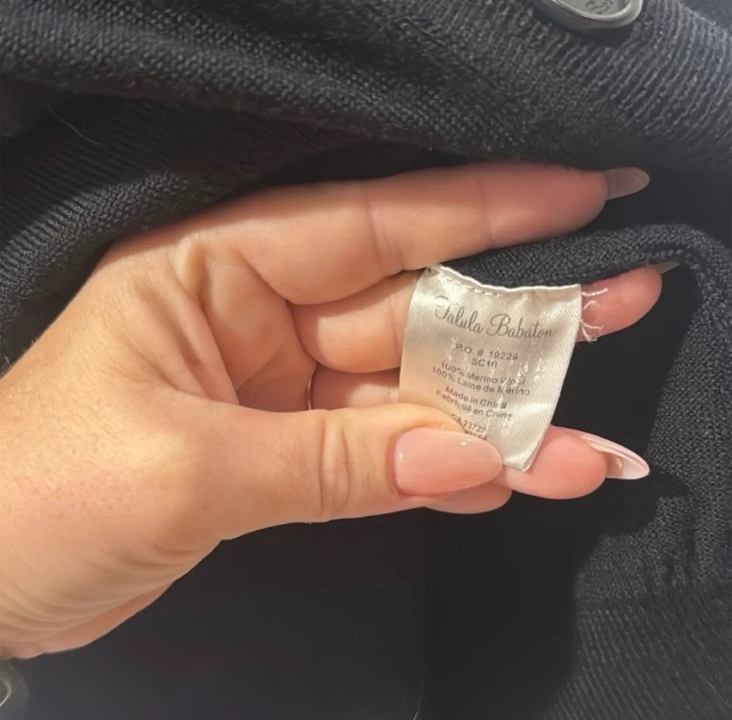 2000s Aritzia Talula Babaton Button Up Long Black Cardigan image indicator(5)