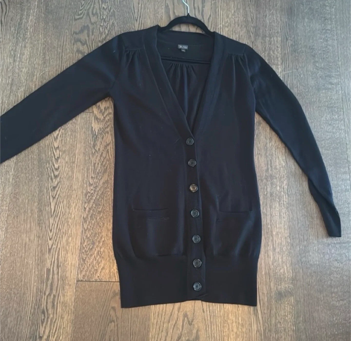 2000s Aritzia Talula Babaton Button Up Long Black Cardigan image indicator(7)